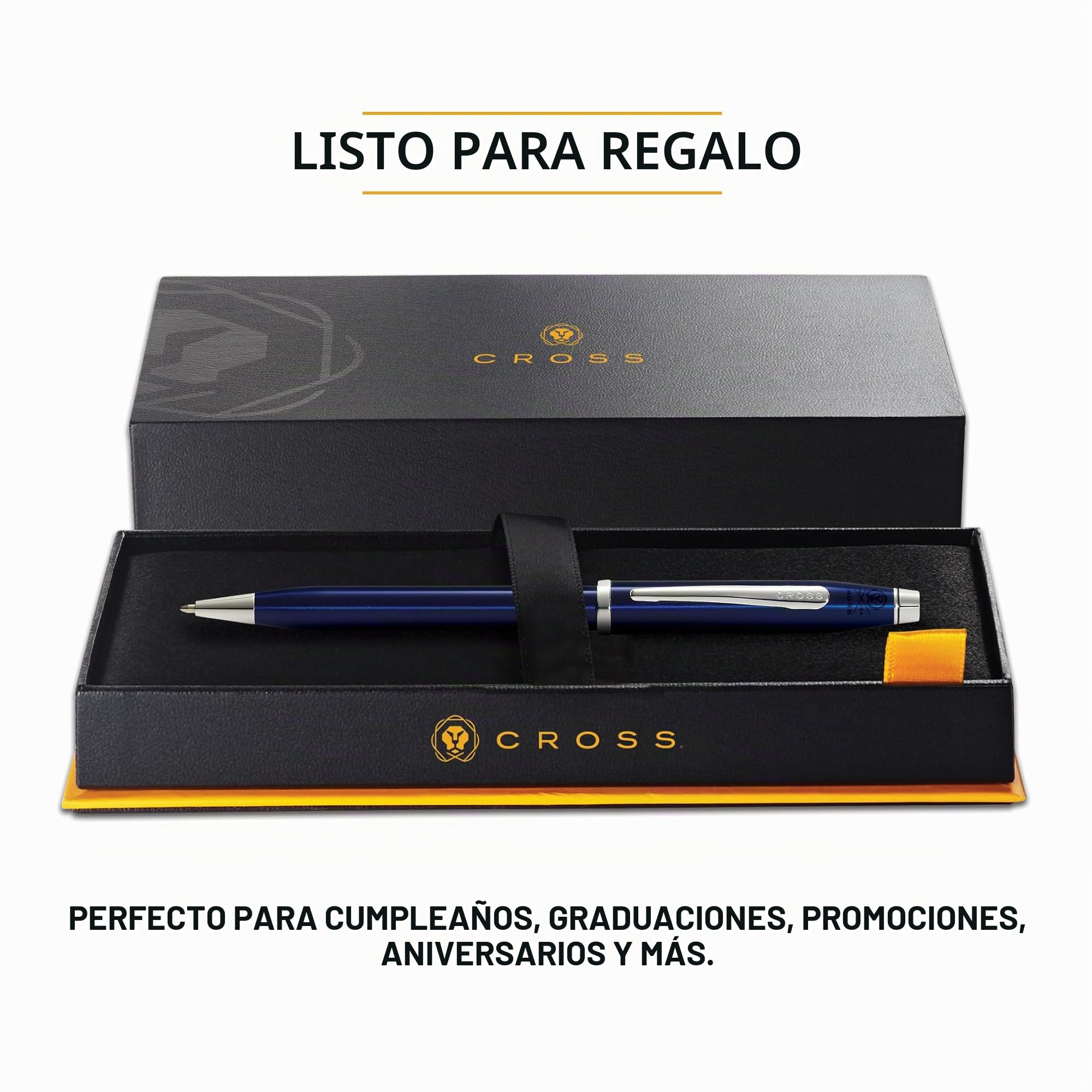Cross Century II - Bolígrafo lacado azul con punta cromada