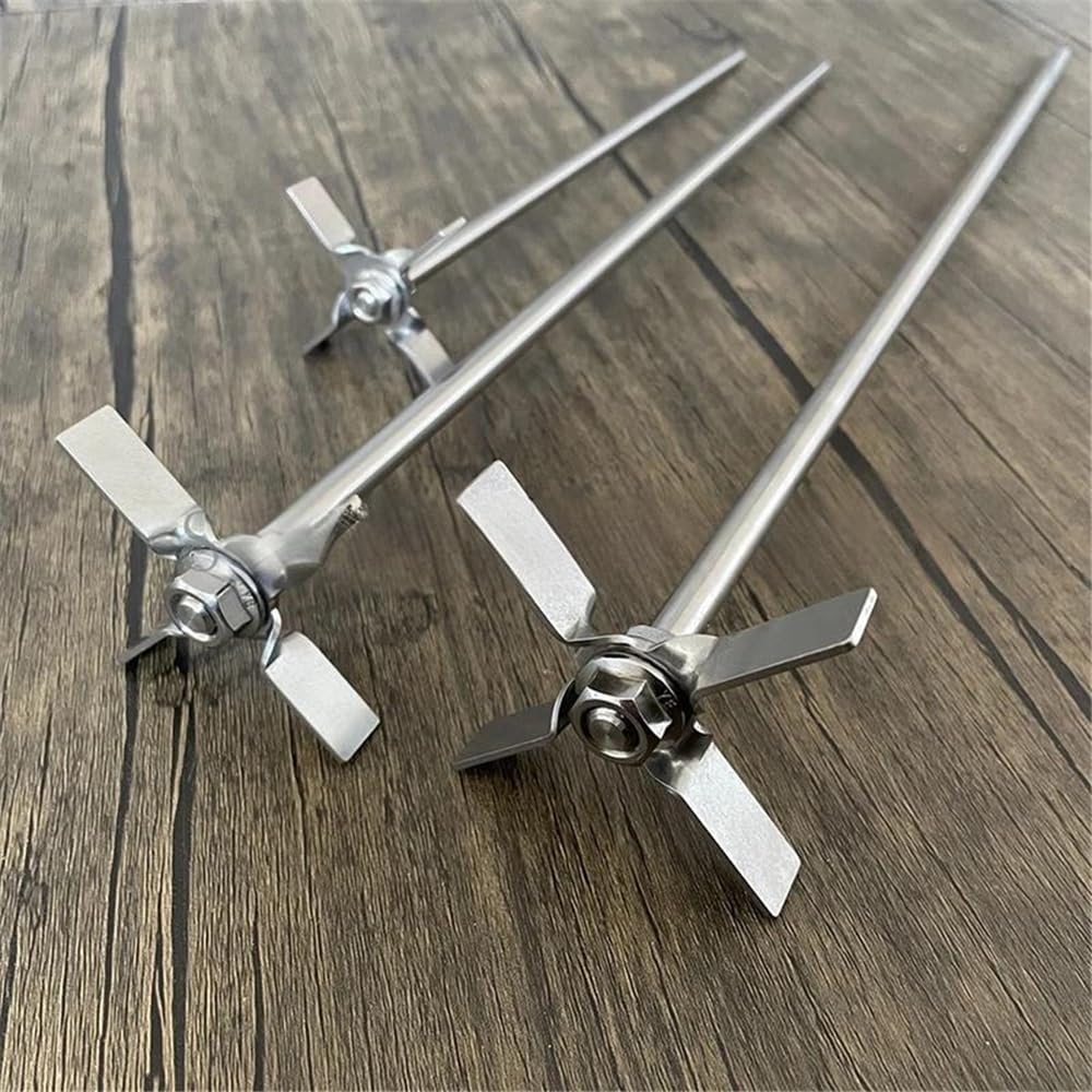 Attrezzature e forniture di laboratorio 1 set 304 acciaio inossidabile quattro pale con asta DIA 60/70mm agitatore a utilizzato in laboratorio agitazione