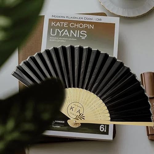 Miniatura 6 de Abanicos de seda personalizados a granel, ventiladores plegables personalizados para bodas, fiestas de dama de honor, suministros de fiesta