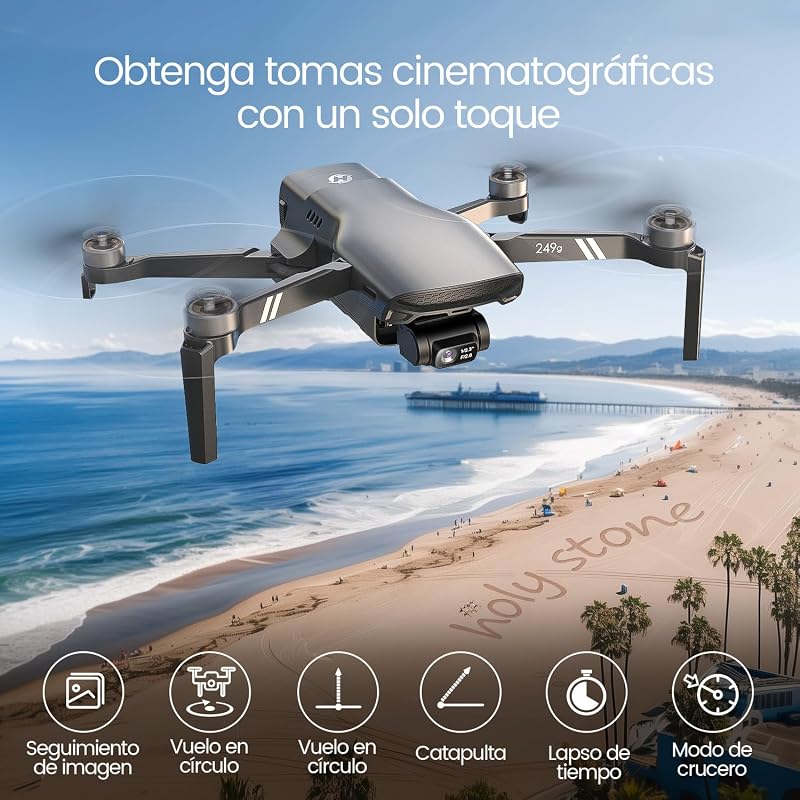 Holy Stone HS900 Drón 4K Kamerával – 3 Tengelyes Stabilizátor, 48MP Fotó, 6 km Átviteli Távolság, 30 Perc Repülési Idő, 249g, C0
