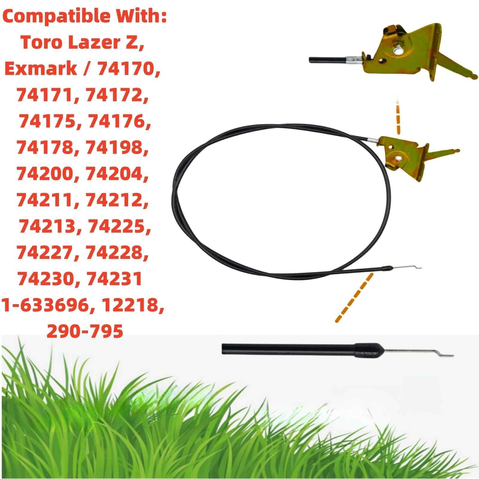 Zero Turn Mower Throttle Cable - Replacement Part -3