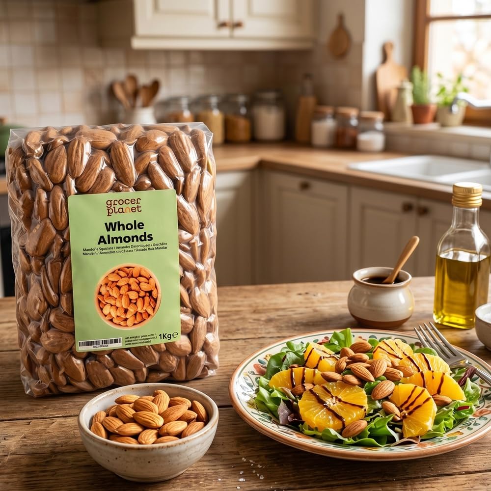 Grocer Planet - Mandorle Sgusciate Naturali (1Kg) | Origine Sicilia