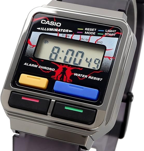 [カシオ] CASIO デジタル 腕時計 ストレンジャー・シングス コラボレーションモデル A120WEST-1A ユニセックス スケルトングレー  海外モデル [並行輸入品]
