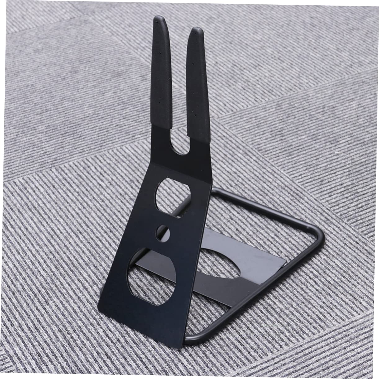 KOMBIUDA 2Pcs Bike Parking Rack Metal Cycling Repair Display Stand Portable Floor Arm Holder for Bikes Resistant Design for Home Garage Use