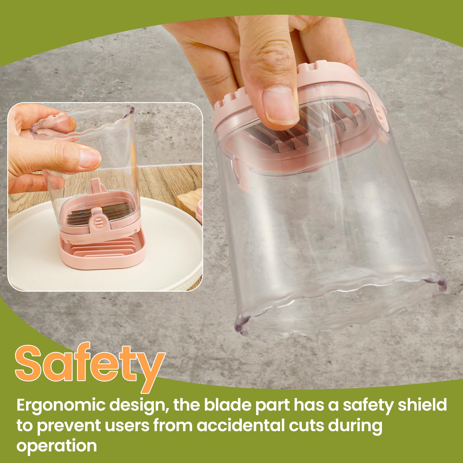 Fruit Slicer Cup,Banana Cutter,Fruit Slicer Portable Banana Cutter Multipurpose Detachable Fruit Slicer Creative Fruit Cutter with Push Plate for Strawberry Banana Mango Pineapple Mushroom (pink)