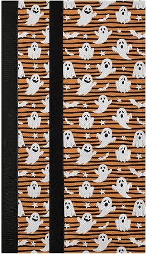 Miniatura 2 de Emelivor Juego de 2 Fundas para Manijas de Puerta de Refrigerador con Rayas de Fantasmas de Halloween - Fundas para Manijas de Electrodomésticos