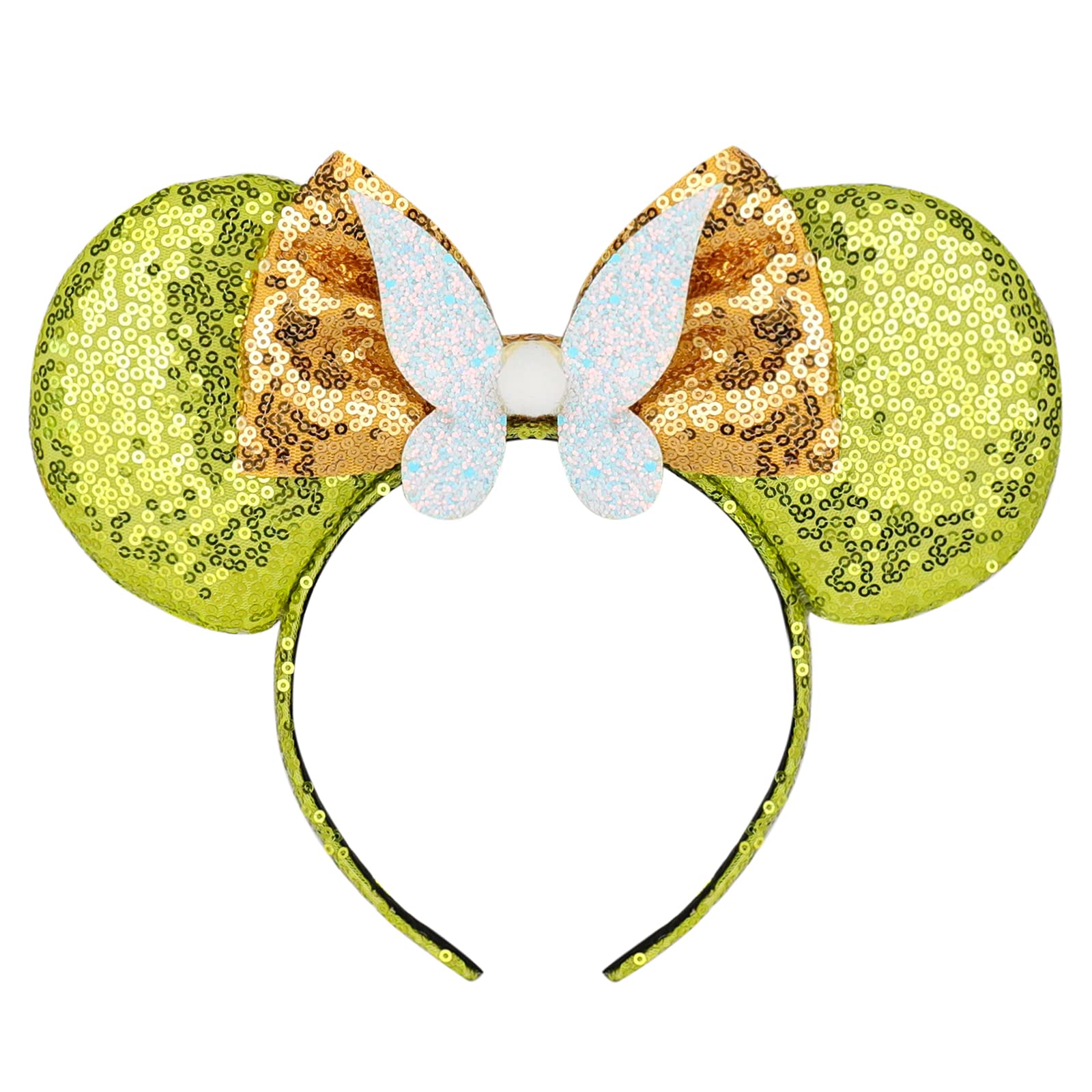 Photo 1 of 3 PCS BUNDLE
MONGSILER Decoration Mouse Ear Shape Ear Bow Headband,Party For Girls&Women (Green butterfly)