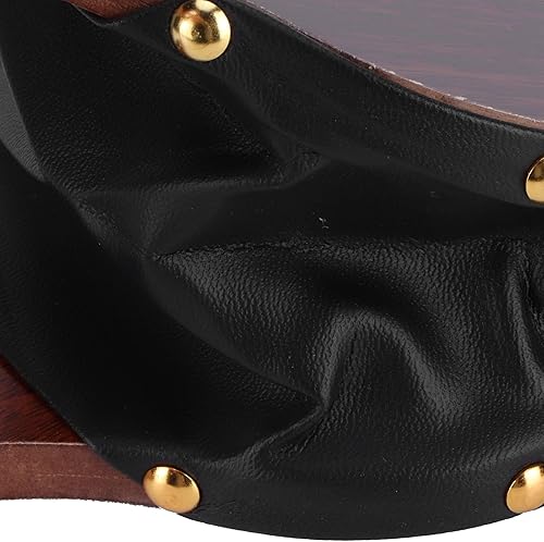 Miniatura 6 de EBTOOLS Fuelle de chimenea, fuelle de madera de 12 pulgadas, soplador de chimenea manual de madera con correa para colgar para acampar al aire