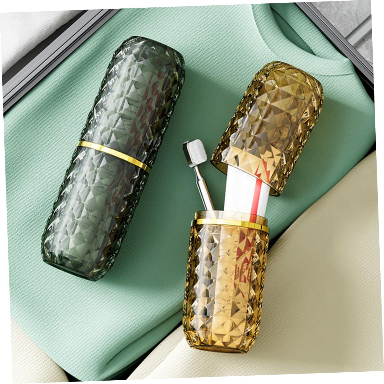 Yardenfun 3pezzi Portaspazzolini Da Viaggio Da Contenitore Per Dentifricio Organizer Portatile Per Spazzolini Portaspazzolino Per Bagno Portaspazzolino