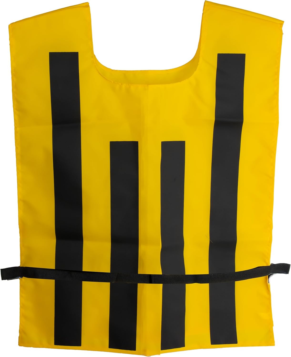 TAG Official Sideline Pinnies - Yellow and Black Football Referee Vests - 2 Diamond Pattern, 1 Striped Pattern - Nylon with Adjustable Hook and Loop Closure - Set of 3