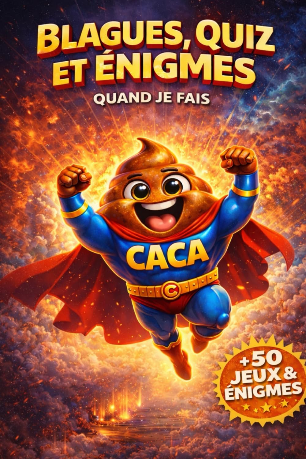 BLAGUES, QUIZ et ENIGMES QUAND JE FAIS CACA: 150 pages de blagues, quiz et énigmes Avec des faits insolites pour se coucher moins bête – le livre parfait à offrir à un collègue ou un ami