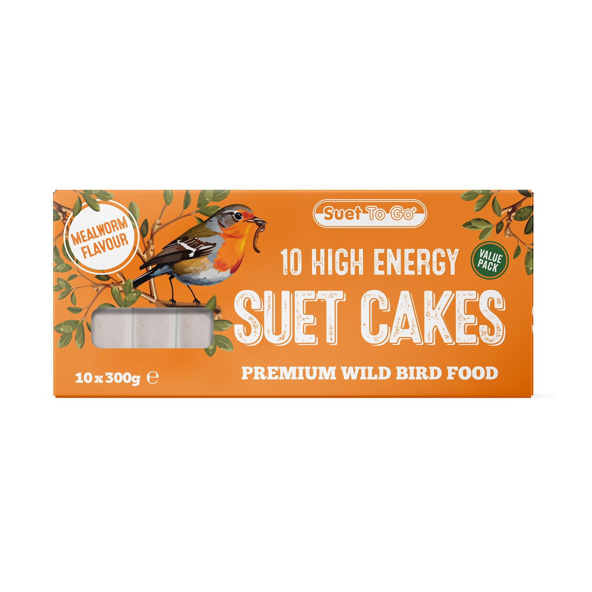 GroceryCentre 11783/3615 Unipet Wild Bird Suet Value Insect Block 300 g (Pack of 10)