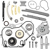 Vista 20 de Juego de juntas de culata y kit de cadena de distribución y bomba de agua, compatible con 2009-2017 Chevy Captiva Cobalt Equinox HHR Malibu, Buick