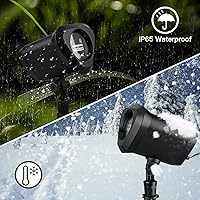 Vista 5 de Luces de Navidad láser RGB para interiores y exteriores, 3 colores, múltiples patrones, impermeables con control remoto, para decoración navideña