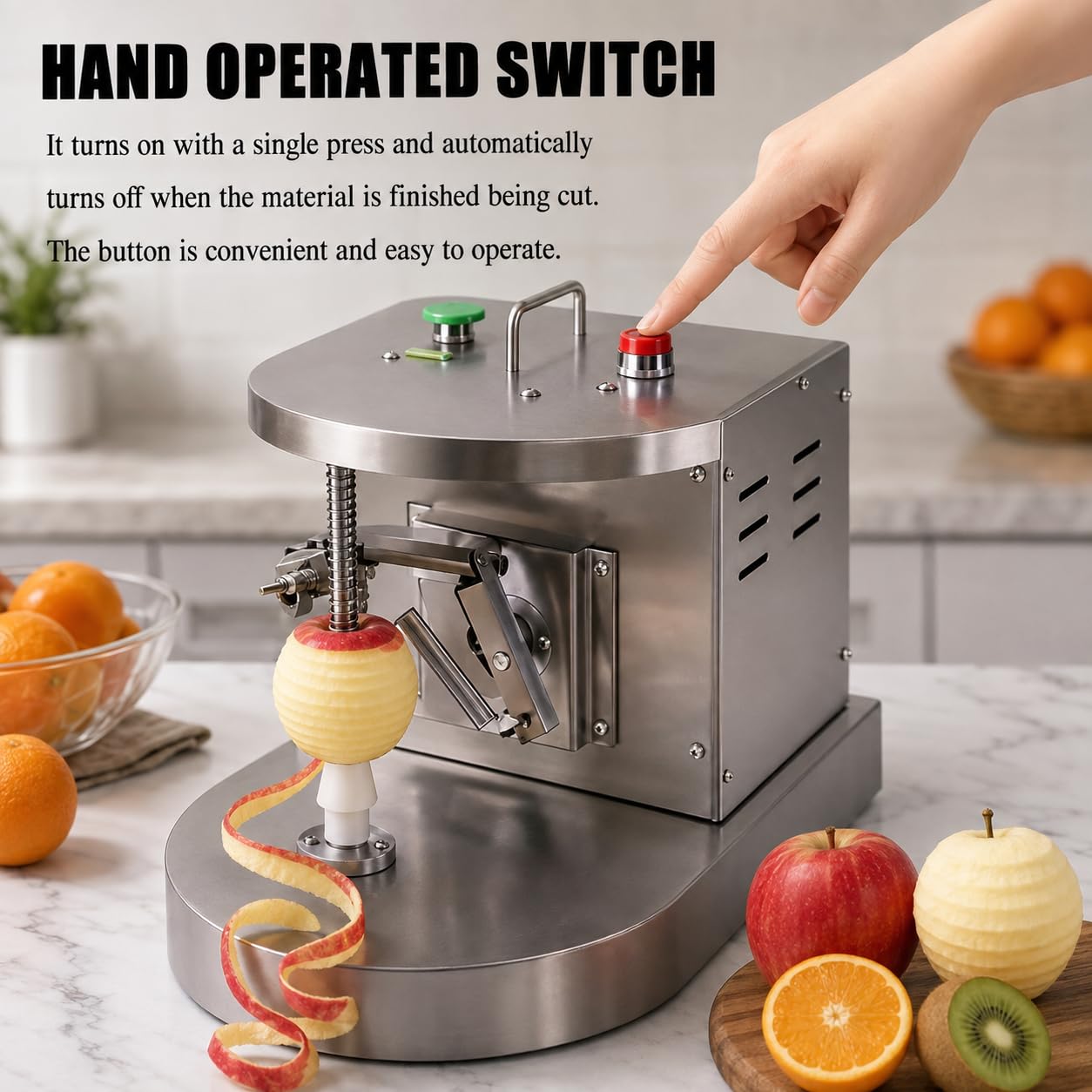 Macchina automatica di sbucciatura della frutta, sbucciatore regolabile 5
