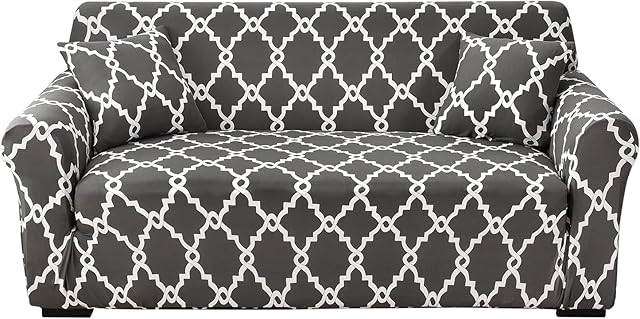 SHANNA Sofa Covers 2 3 Seater, (Free pillow cases) Stretch Sofa Slipcovers Protector Easy Fit Elastic Machine Washable Couch Slipcover