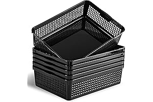 Eslite Small Black Baskets for Organizing