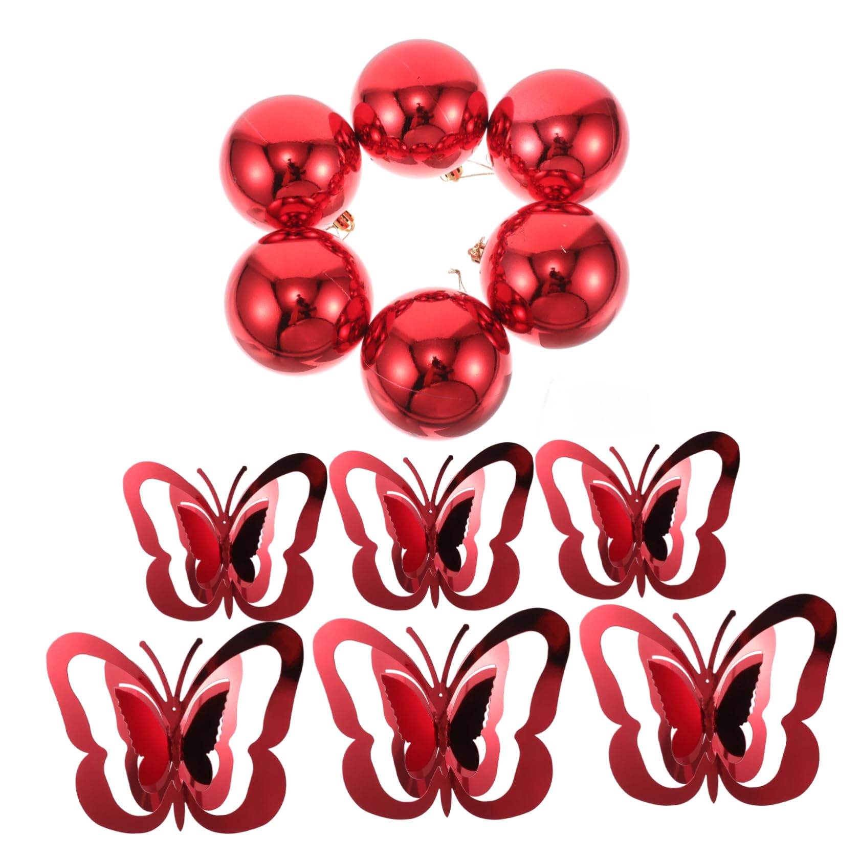 Garneck 1set Decorazioni Appese Farfalla Per Ghirlande Di Farfalle e Palline Lucenti Per Feste e Occasioni Speciali Palline Farfalle