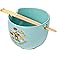 Silver Buffalo Scooby-Doo Scooby Snacks Ceramic Ramen Noodle Rice Bowl with Chopsticks, Microwave Safe, 20 Ounces