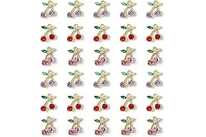 Exquisite Cherry Nail Charms for Captivating Nail Art