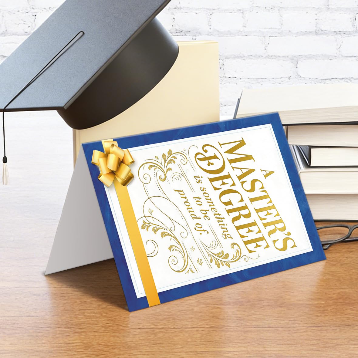 Master's Degree Graduation Card, Graduation Gift for Masters Degree Holders, Grad Gifts for Son Daughter Niece Nephew