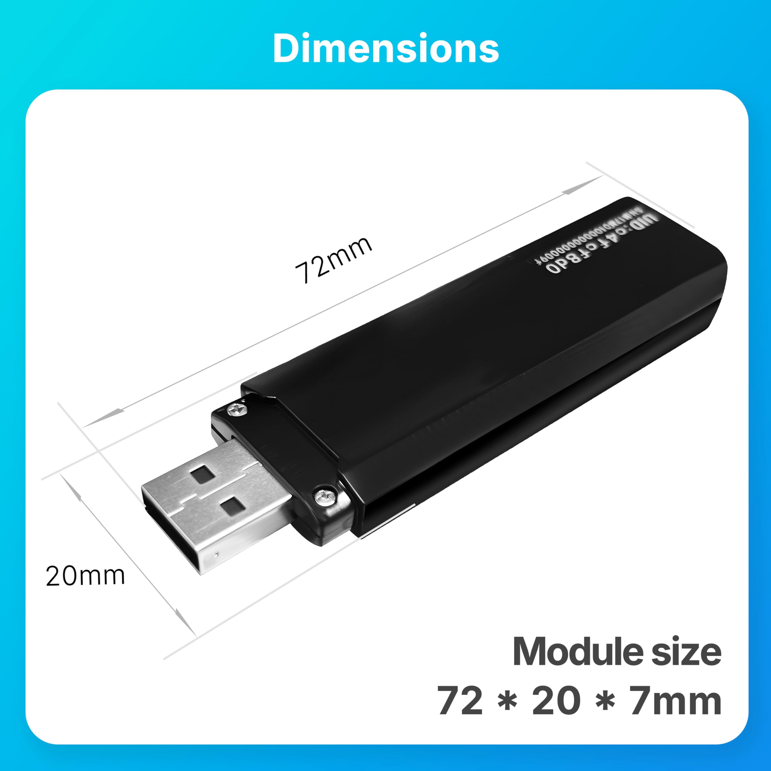 Heltec UWB Dongle Sniffer Ultra-Wideband Paketanalyzer für IoT, IEEE 802.15.4, FiRa/CCC-Protokoll TOF/TDOA-Positionierung, 6,8 Mbps Datenrate, ARM Cortex-M33, USB-A-Schnittstelle