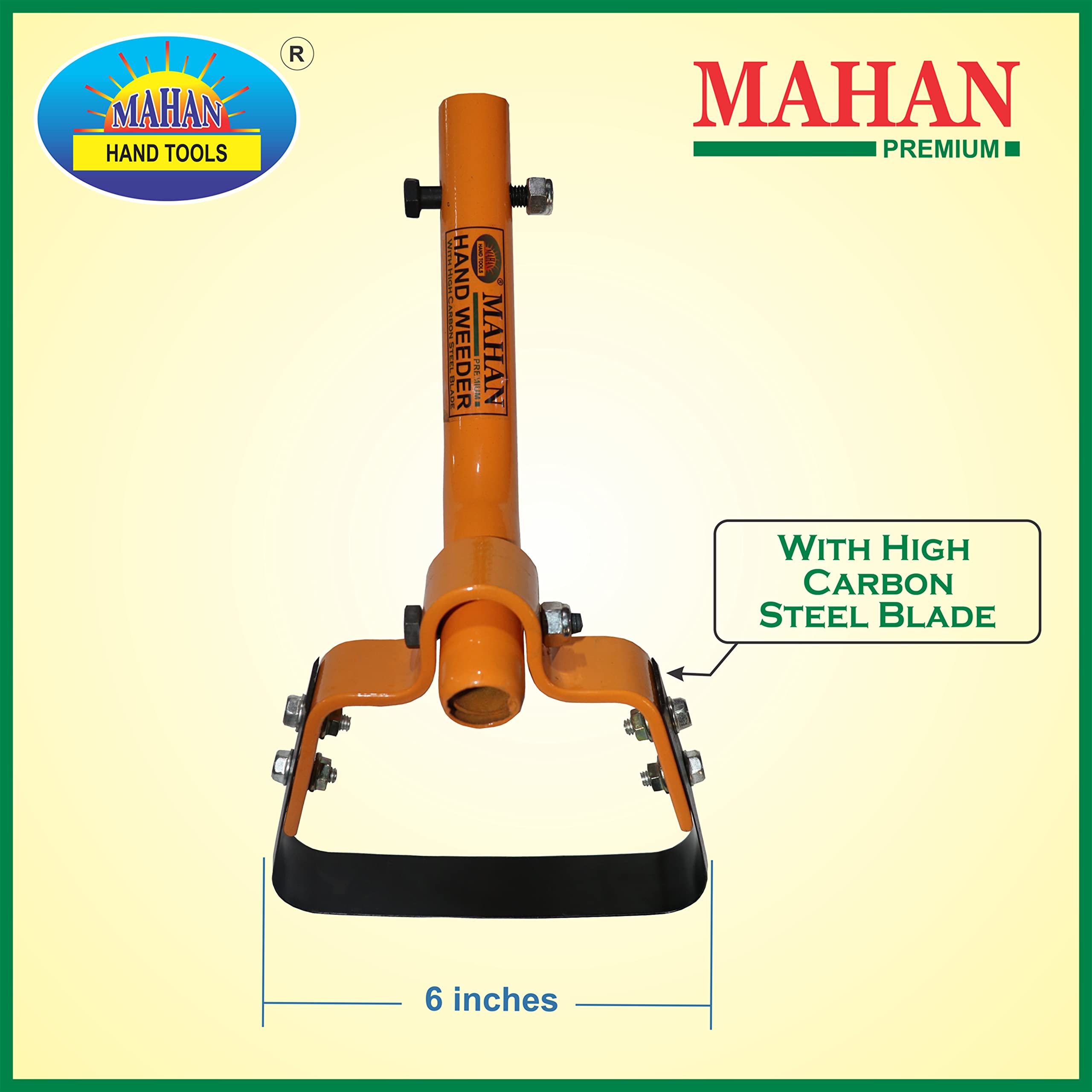 MAHAN HAND TOOLS GHW-6 Gardening Hoes/Manual Weeder/Hand Weeder Without Handle - Image 2 thumbnail