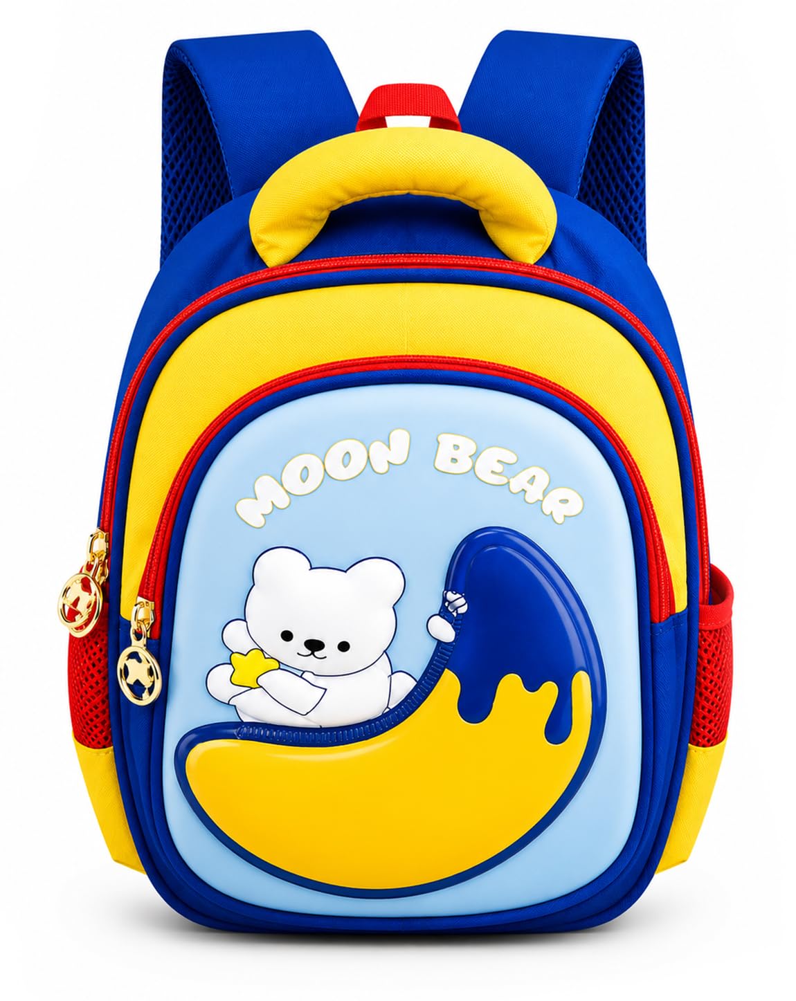 3D Bear on Moon Kids Backpack School Bag for Boys n Girls-image-11