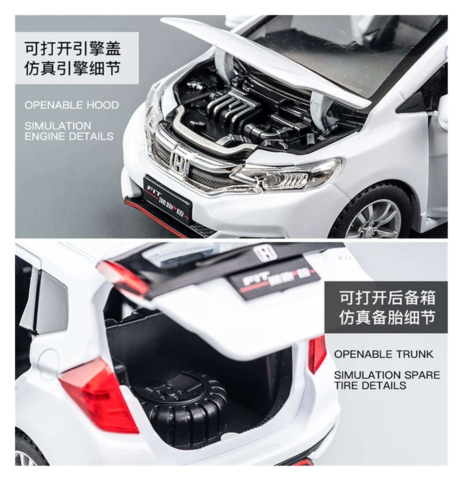 Amazon.co.jp: ミニカー スケールモデルカー 1:32 ホンダフィット GK5