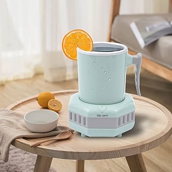 Amazon | 110Vポータブルミニ冷蔵庫電気急速冷却カップ、46.4