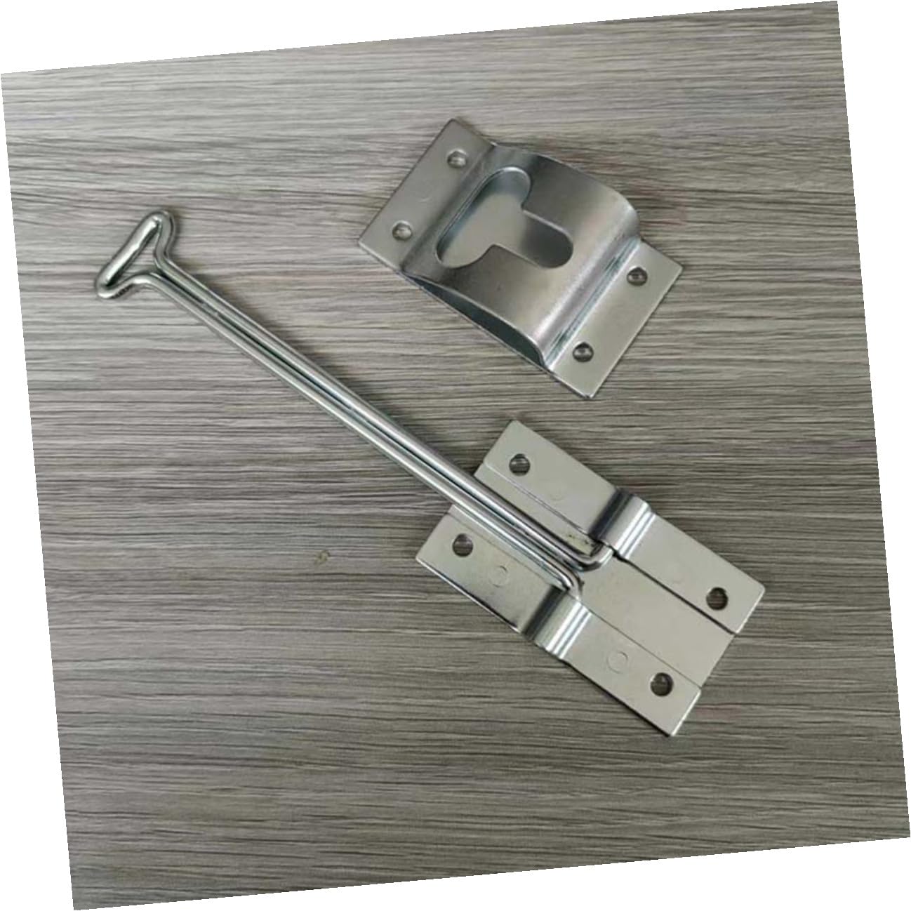 UPKOCH Loquet Métallique de Porte de Remorque Allongé Résistant Aux Intempéries Crochet de Maintien pour Porte de Camping et Utilitaire Installation Facile