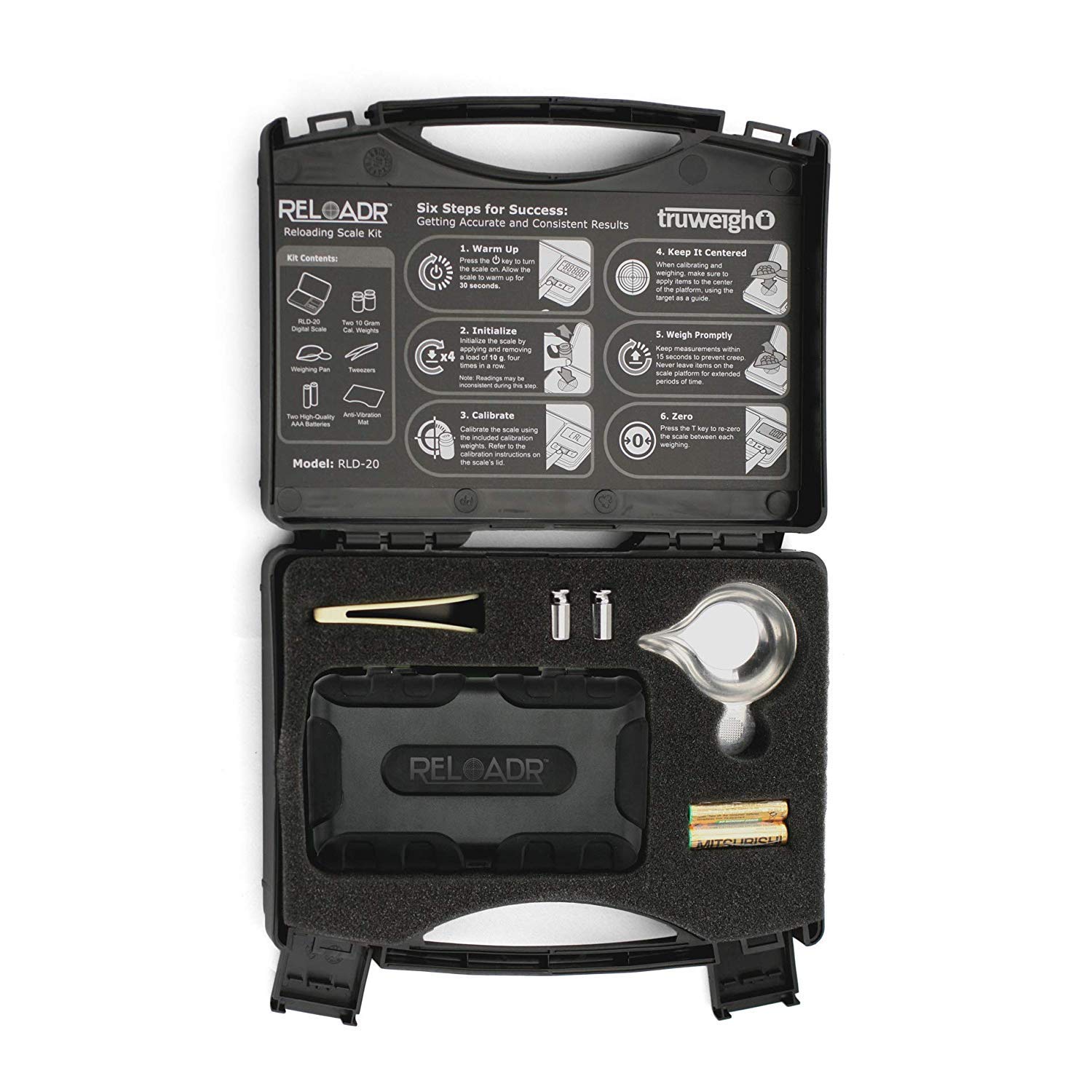 Truweigh Sharpshooter Digital Reloading Scale (20g x 0.001g Black