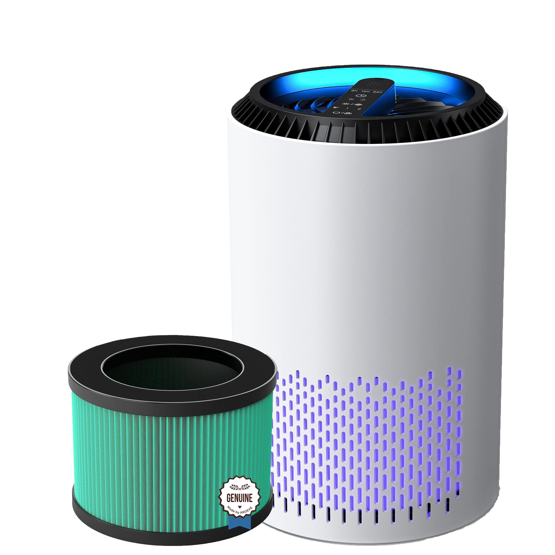AROEVE Air Purifiers with 2 Filter 1 Basic Version 1 Pet Dander Version