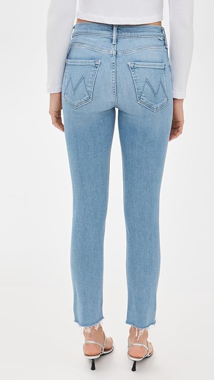 Mother Women's Mid Rise Dazzler Ankle Fray Jeans