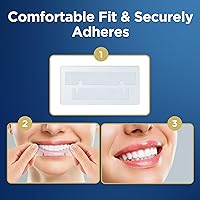 Vista 4 de Tiras blanqueadoras, tira blanqueadora de dientes, 60 tiras para dientes sensibles, kit de blanqueamiento dental profesional y seguro