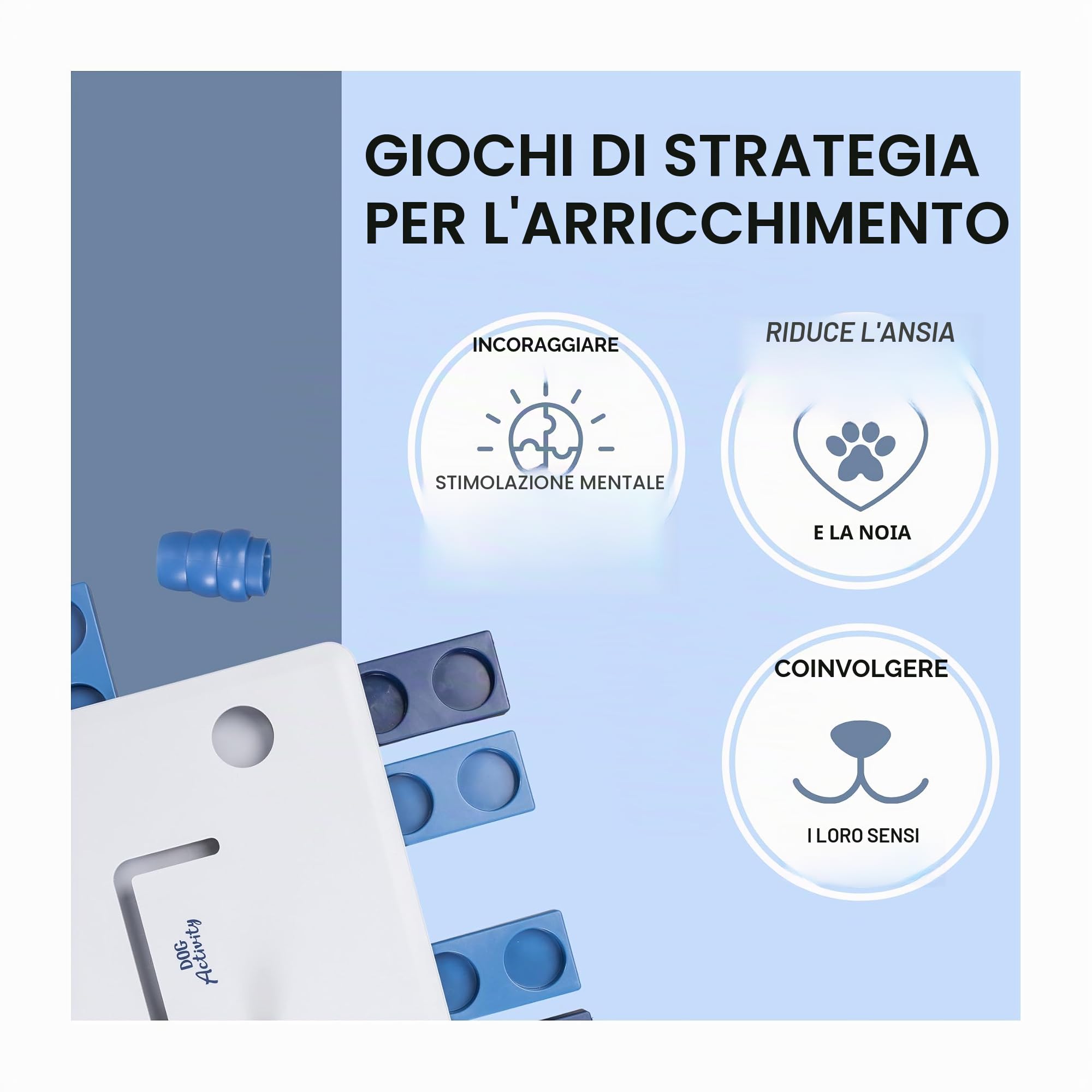 TRIXIE Move2Win gioco di strategia – Giocattolo intelligente per cani – Stimolazione mentale – Lavabile in lavastoviglie – 34 × 23 cm