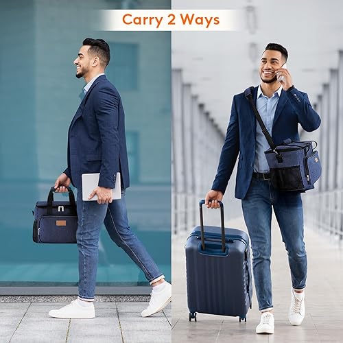 Miniatura 102 de Lifewit Lonchera mediana aislada, suave y refrigerante, para adultos, hombres y mujeres, leopardo, 12 latas (9L)