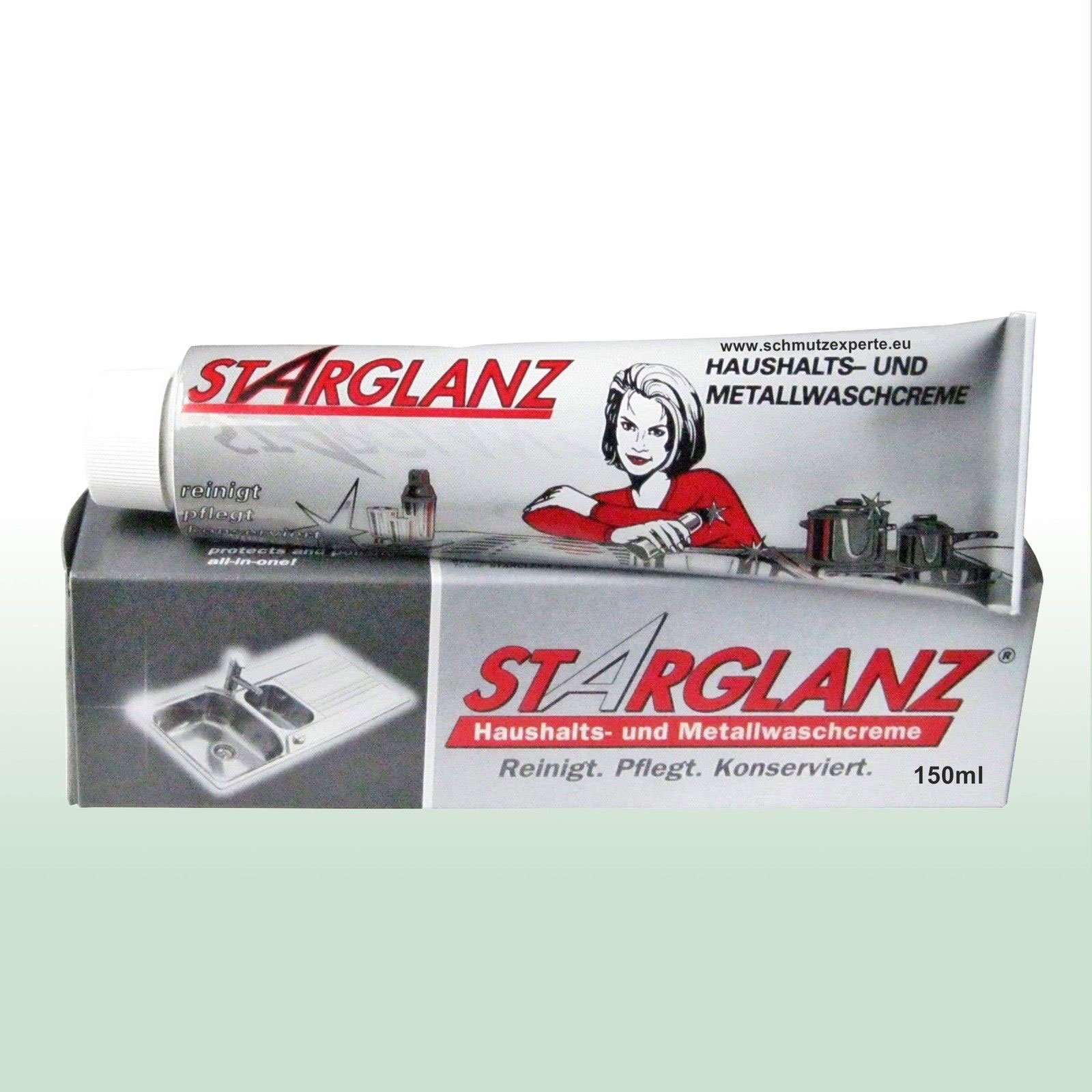 Oberflächenpolitur "STARGLANZ" - Metallwaschcreme 9x150ml Tube