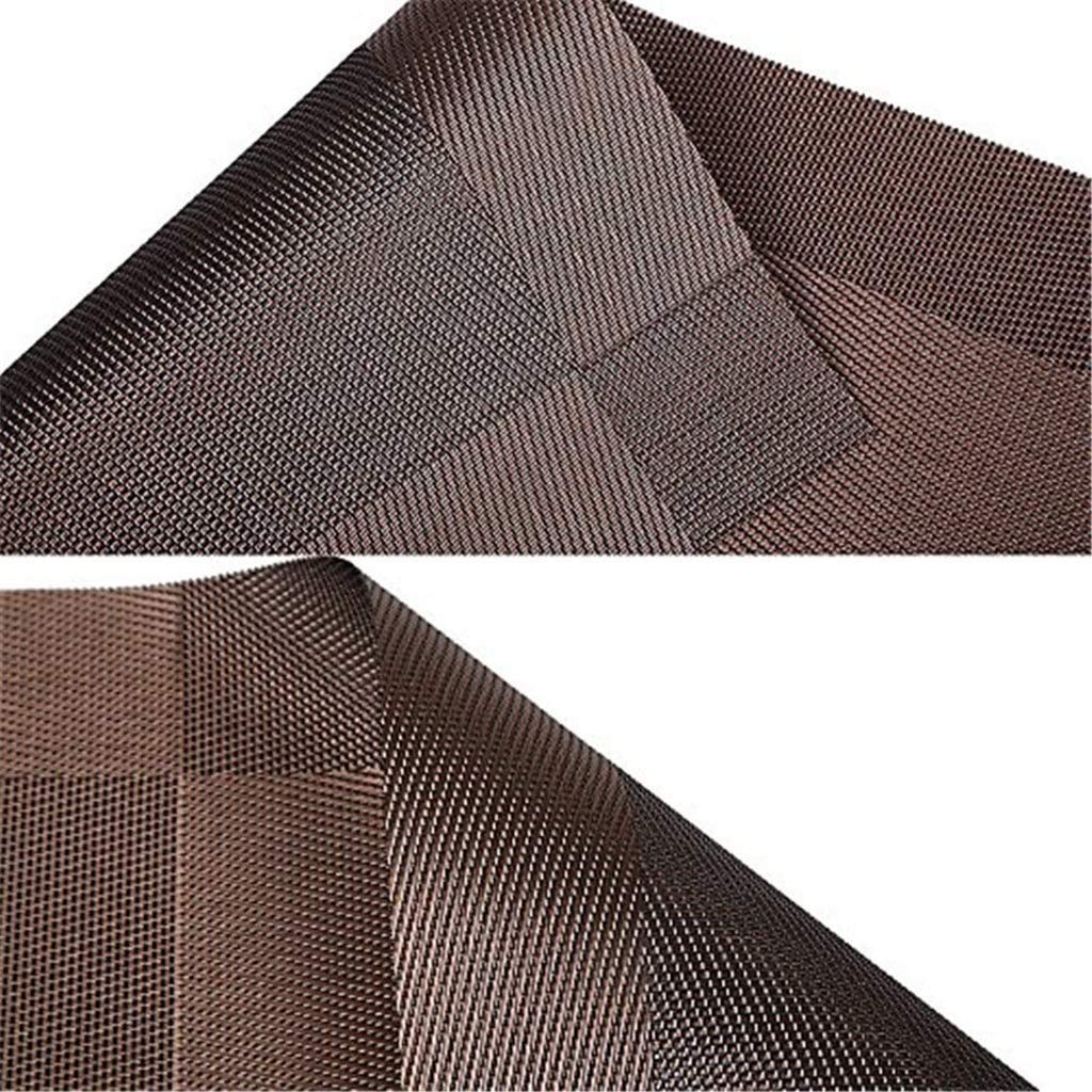 Manteles Individuales de PVC para el hogar, manteles Individuales de Mesa Antideslizantes Tejidos a Prueba de rasgaduras Lavables, decoración de Acción de Gracias, Mantel Impermeable, Juego de 6
