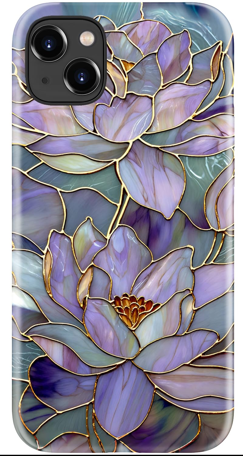 Goodon for iPhone 17 Pro Max Case Cute, Preppy Floral Design,Slim Silicone Protective Hard Cover, Wireless Charging Compatible Aesthetic Glossy Y2K Phone Cases for Women Girls, Marbled Floral Veins — view 9