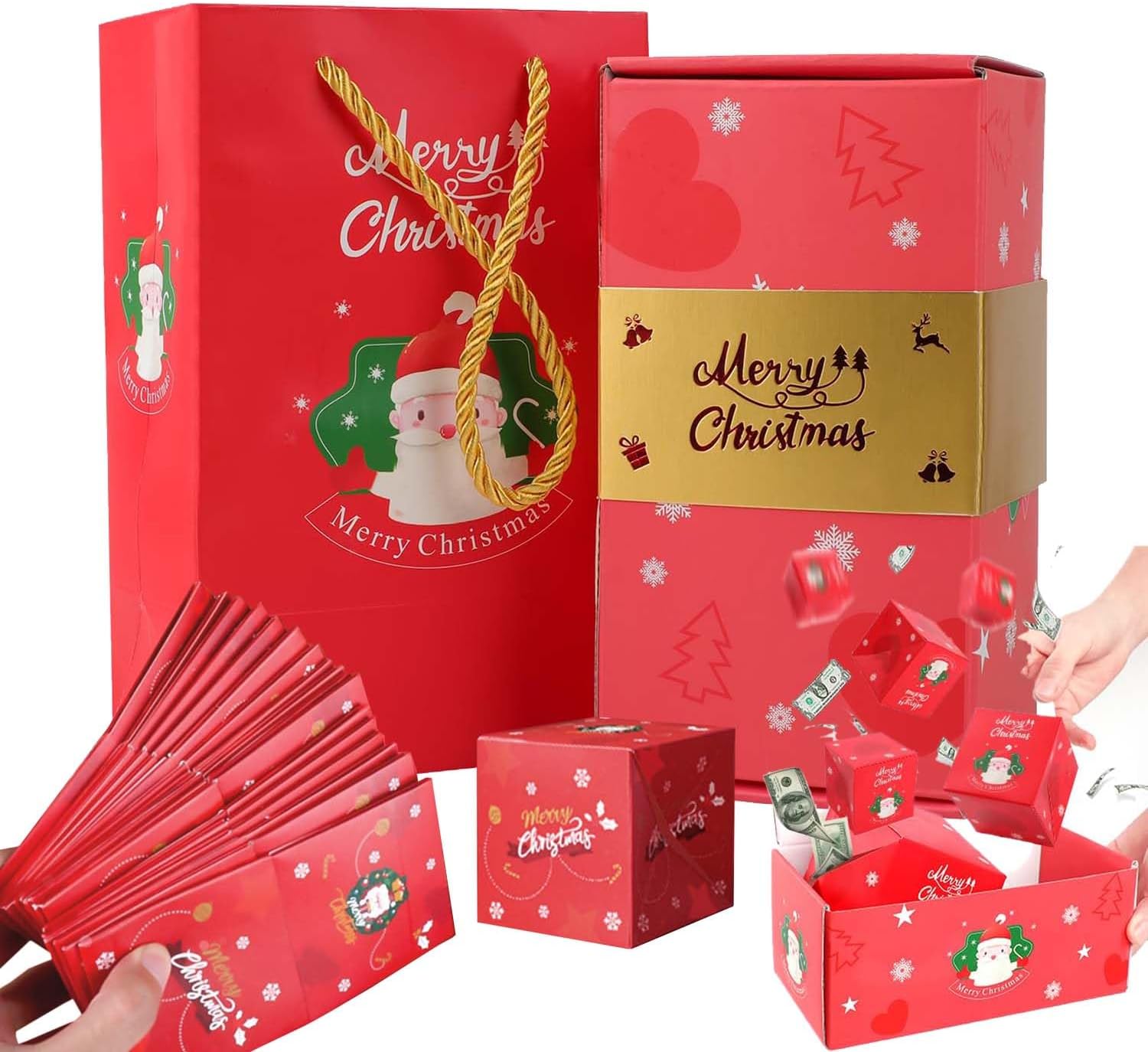 Surprise Gift Box Explosion,2024 Newly Merry Christmas