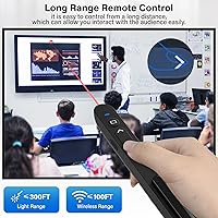 Vista 2 de Presentation Clicker - Juguete de puntero remoto para gatos, presentador inalámbrico, control USB para presentaciones de PowerPoint, control remoto