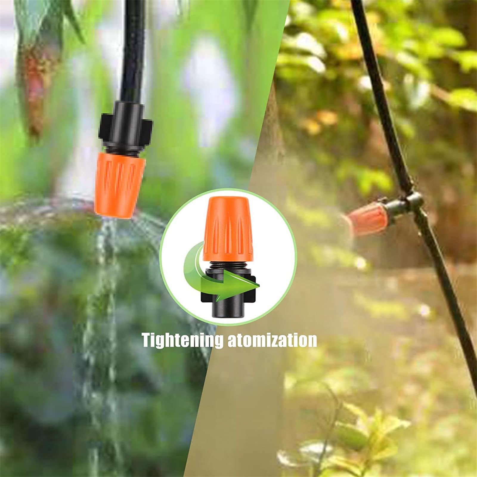 50M Irrigazione a goccia per piante in vaso irrigazione regolabile gocciolatore tubo irrigazione giardino irrigazione flessibile connettore tubo da giardino