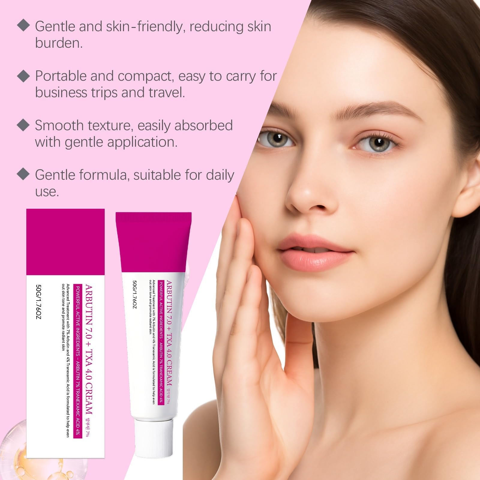 Krem Arbutin, Arbutin 7%+Tranexamic Acid 4% Cream, krem do odbarwiania twarzy