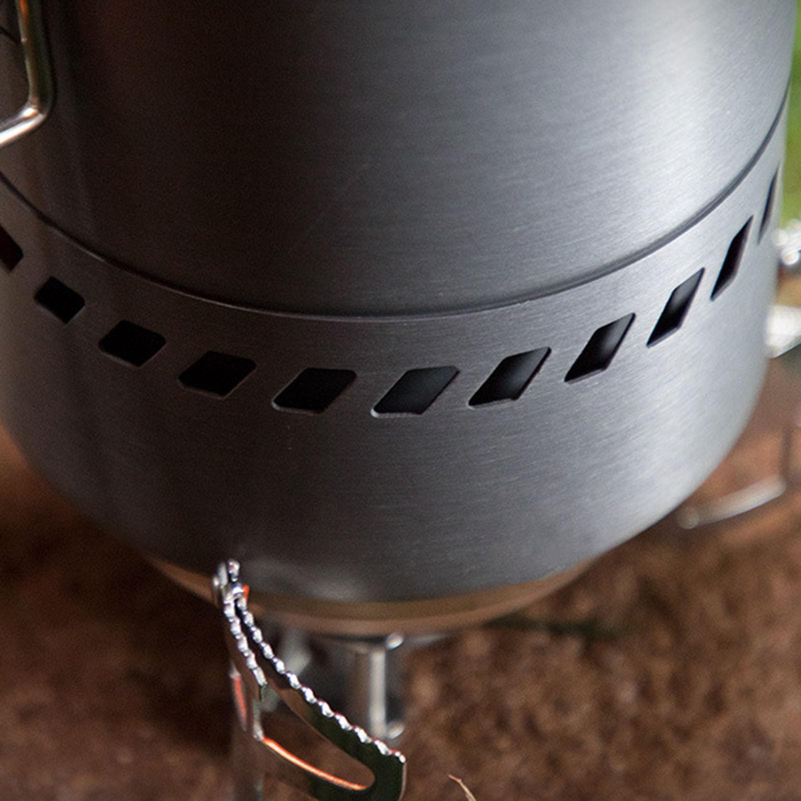 Olla de Senderismo Estufa Portátil De 1,5 L Para Senderismo | Equipo De Cocina Para Fogata para Familia y Amigos Senderismo Acampada Picnic al Aire Libre