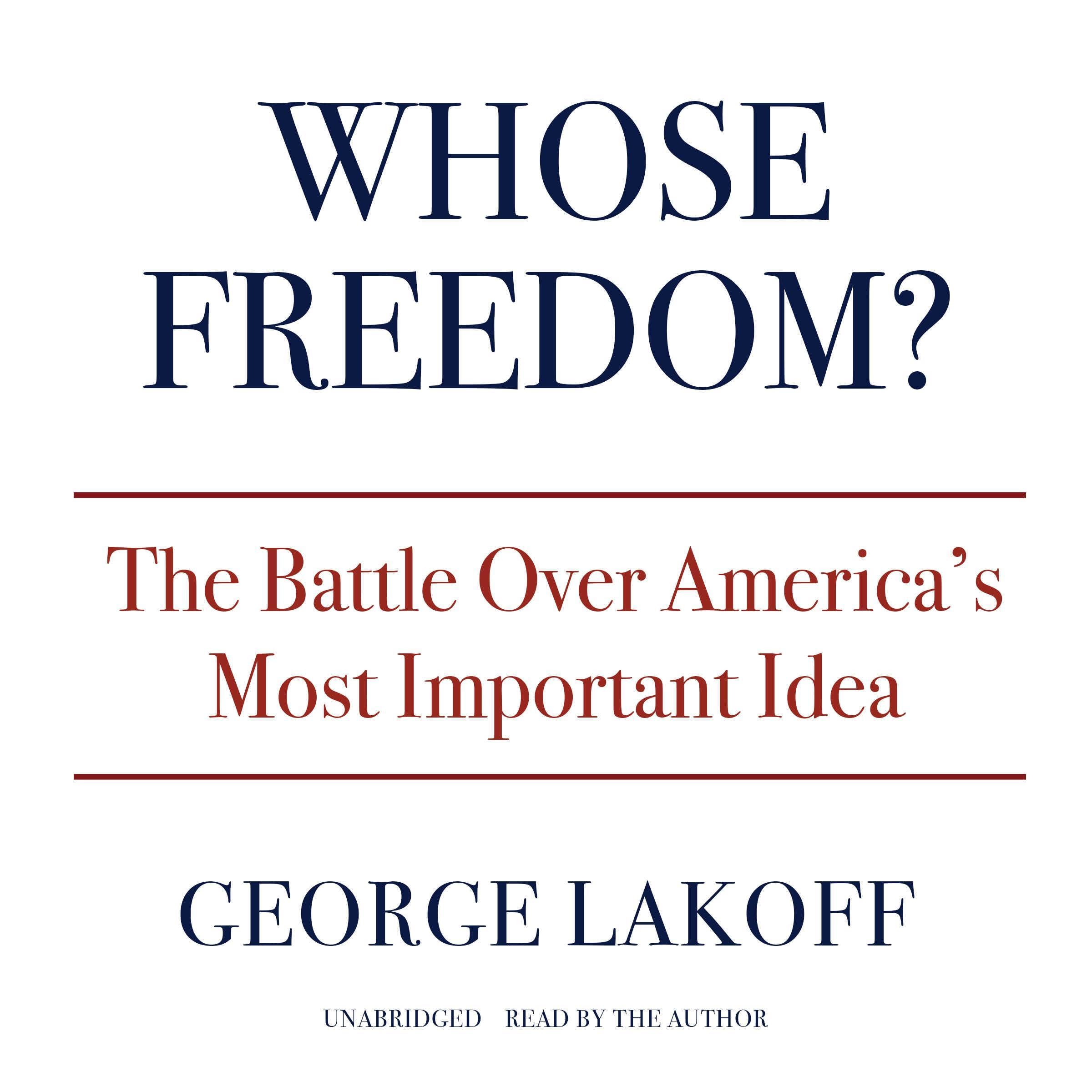 Cover art for Whose Freedom?