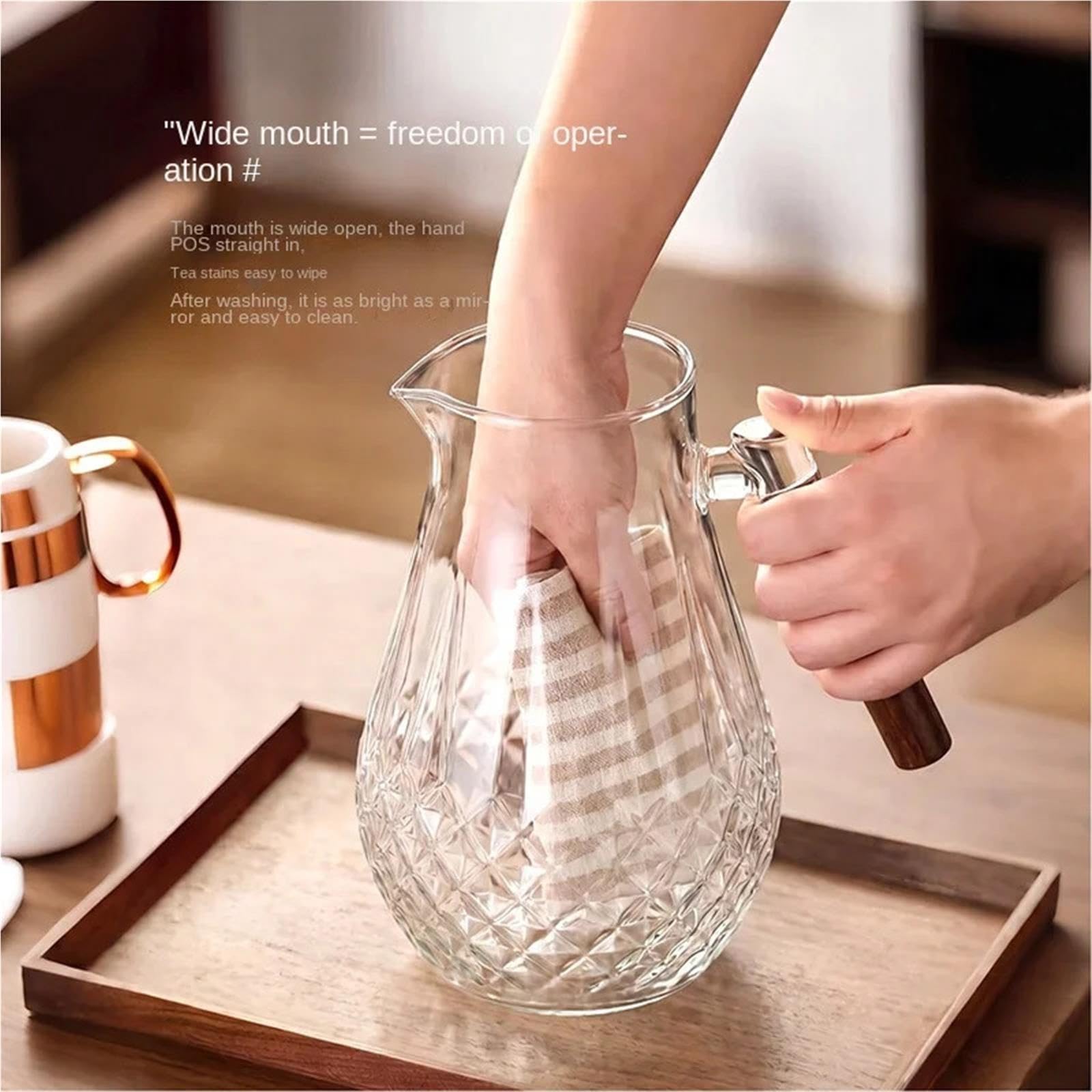 Brocca for L'acqua In Vetro Con Coperchio E Caraffa Con Filtro