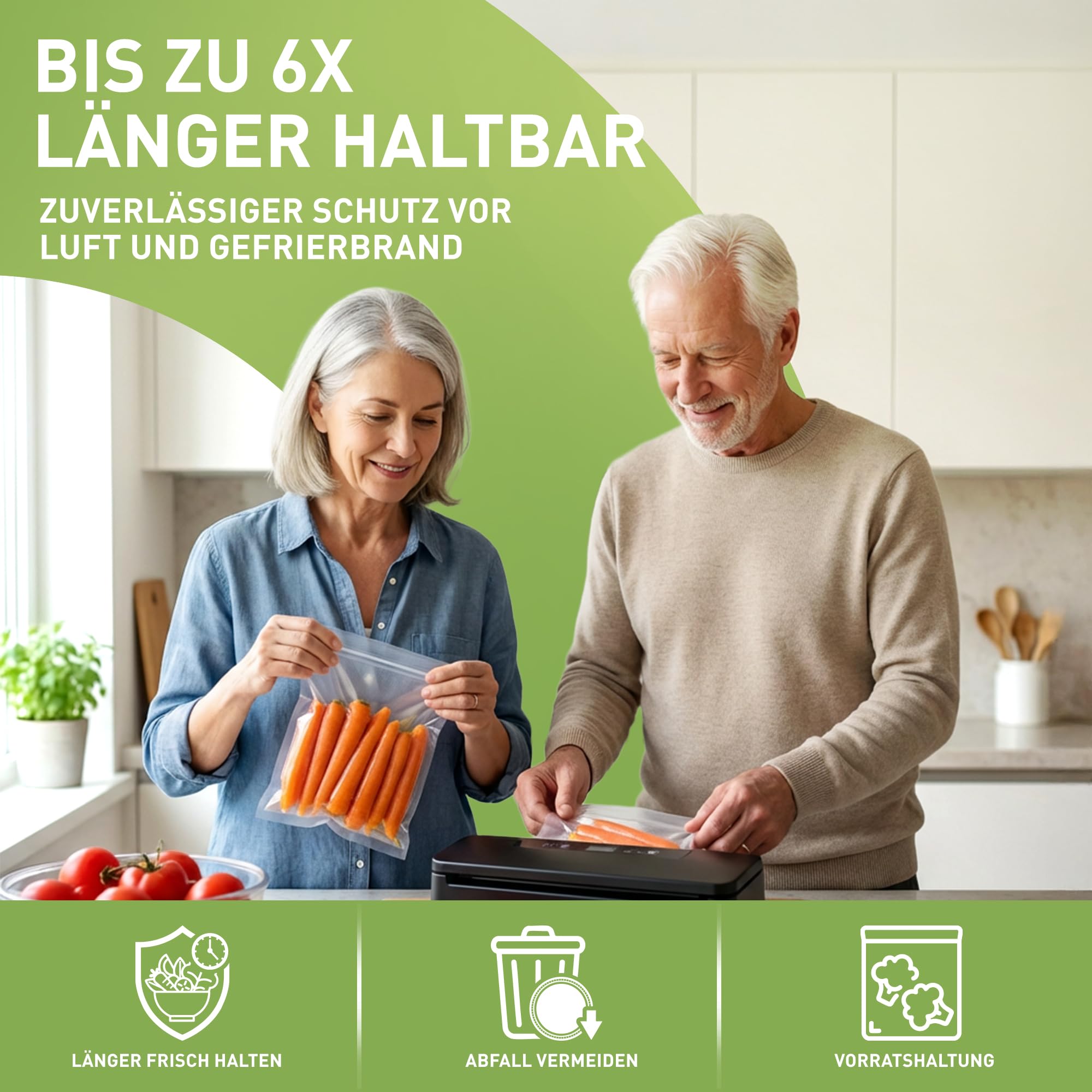 culivac Vakuumierbeutel Original – 50 Stück 16x25cm – 90µm reißfest | Vakuumbeutel für alle Vakuumierer, BPA-frei, dicht, Sous-Vide, wiederverwendbar, 6× längere Frische, Made in Germany