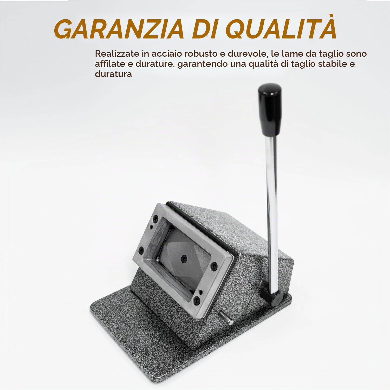 Taglierina manuale per carta d'identità, utensile per punzonatura per biglietti da visita, fustellatrici per carte di accesso, taglio angolare rotondo in PVC per biglietti da ufficio 86 × 54 mm, foto
