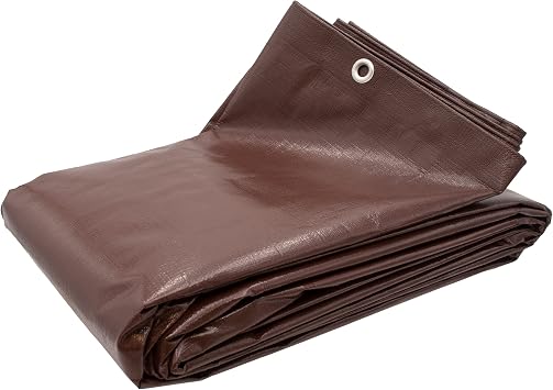 Super Heavy Duty Brown Tarp 8 OZ., 20'x30'